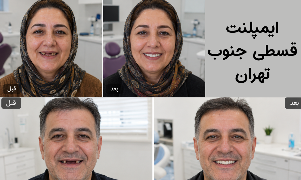 هزینه ایمپلنت قسطی در نازی آباد تهران